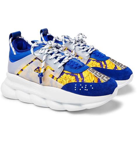 versace chain reaction gialle|authentic versace chain reaction sneakers.